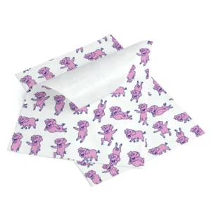 Metzgerpapier, Schweinchen-Motiv – 35 × 50 cm, 12,5 kg Karton